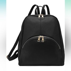 Faux Leather Backpack